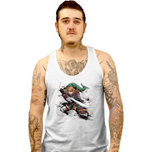 Load image into Gallery viewer, Secret_Shirts Tank Top, Unisex / Small / White Samurai Hero Of Time