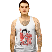 Load image into Gallery viewer, Shirts Tank Top, Unisex / Small / White Kaneda And Tetsuo Sumi-e