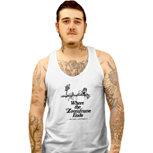 Load image into Gallery viewer, Shirts Tank Top, Unisex / Small / White Where The Zoom Frame Ends