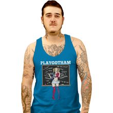 Load image into Gallery viewer, Shirts Tank Top, Unisex / Small / Sapphire Playgotham Harley