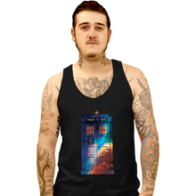 Load image into Gallery viewer, Secret_Shirts Tank Top, Unisex / Small / Black T A R D I S