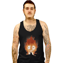 Load image into Gallery viewer, Shirts Tank Top, Unisex / Small / Black Midnight Calcifer