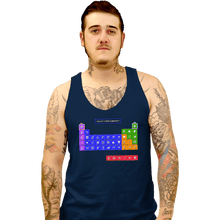 Load image into Gallery viewer, Secret_Shirts Tank Top, Unisex / Small / Navy Periodic Table of Powerups