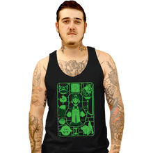 Load image into Gallery viewer, Secret_Shirts Tank Top, Unisex / Small / Black Luigi Model Sprue