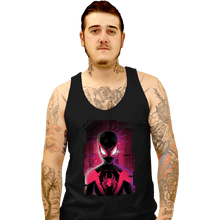 Load image into Gallery viewer, Daily_Deal_Shirts Tank Top, Unisex / Small / Black Glitch Miles Spider