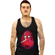 Load image into Gallery viewer, Daily_Deal_Shirts Tank Top, Unisex / Small / Black Glitch Peter Spider