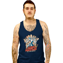 Load image into Gallery viewer, Daily_Deal_Shirts Tank Top, Unisex / Small / Navy Dunder Mifflin VS. The World