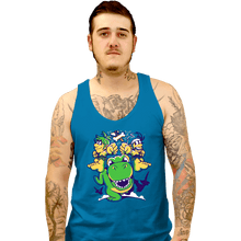 Load image into Gallery viewer, Daily_Deal_Shirts Tank Top, Unisex / Small / Sapphire Caveman Duo