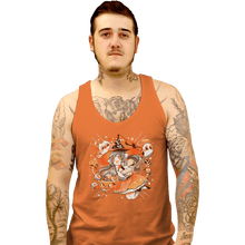 Load image into Gallery viewer, Shirts Tank Top, Unisex / Small / Orange Trick Or Treat Witch
