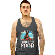 Load image into Gallery viewer, Daily_Deal_Shirts Tank Top, Unisex / Small / Charcoal I'm Here For The Food