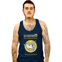 Load image into Gallery viewer, Daily_Deal_Shirts Tank Top, Unisex / Small / Navy N1 Fighter Manual