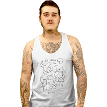 Load image into Gallery viewer, Shirts Tank Top, Unisex / Small / White Childhood Sketch