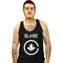 Load image into Gallery viewer, Shirts Tank Top, Unisex / Small / Black Blame Canada