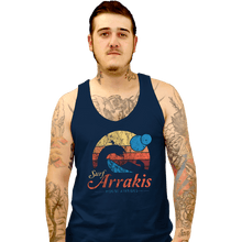 Load image into Gallery viewer, Secret_Shirts Tank Top, Unisex / Small / Navy Surfing Arrakis