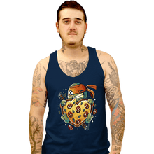 Load image into Gallery viewer, Daily_Deal_Shirts Tank Top, Unisex / Small / Navy Love Pizza