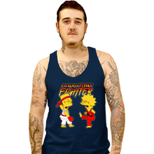 Load image into Gallery viewer, Daily_Deal_Shirts Tank Top, Unisex / Small / Navy Evergreen Terrace Fighter
