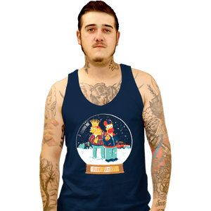 Daily_Deal_Shirts Tank Top, Unisex / Small / Navy Plow Patrol