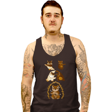 Load image into Gallery viewer, Secret_Shirts Tank Top, Unisex / Small / Black Owl Bear Fusion