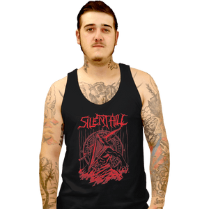 Shirts Tank Top, Unisex / Small / Black Silent Red Thing
