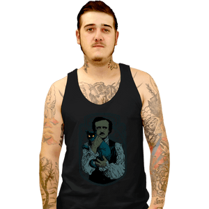 Shirts Tank Top, Unisex / Small / Black Poe And The Black Cat