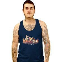 Load image into Gallery viewer, Shirts Tank Top, Unisex / Small / Navy Fire Friends