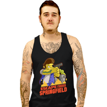 Load image into Gallery viewer, Daily_Deal_Shirts Tank Top, Unisex / Small / Black Escape From Springfield