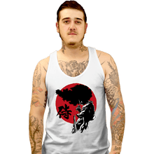 Load image into Gallery viewer, Daily_Deal_Shirts Tank Top, Unisex / Small / White Afro Sumi-E