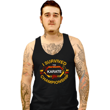 Load image into Gallery viewer, Daily_Deal_Shirts Tank Top, Unisex / Small / Black I Survived All Valley Karate