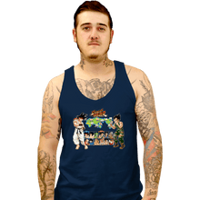 Load image into Gallery viewer, Daily_Deal_Shirts Tank Top, Unisex / Small / Navy Dragon Fighter