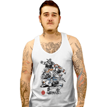 Load image into Gallery viewer, Daily_Deal_Shirts Tank Top, Unisex / Small / White Ninja Turtles Sumi-e