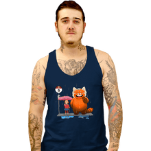 Load image into Gallery viewer, Daily_Deal_Shirts Tank Top, Unisex / Small / Navy Panda Bus Stop
