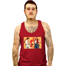 Load image into Gallery viewer, Shirts Tank Top, Unisex / Small / Red Famous Handshake