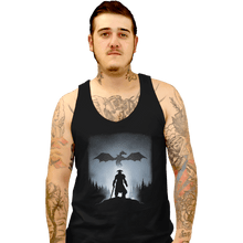 Load image into Gallery viewer, Shirts Tank Top, Unisex / Small / Black Skyrim Dragon Hunting