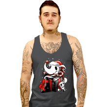 Load image into Gallery viewer, Daily_Deal_Shirts Tank Top, Unisex / Small / Charcoal Christmas Ghost Dog