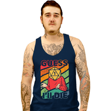 Load image into Gallery viewer, Daily_Deal_Shirts Tank Top, Unisex / Small / Navy Guess I'll Roll A 1