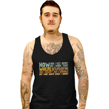 Load image into Gallery viewer, Daily_Deal_Shirts Tank Top, Unisex / Small / Black Things I Ask Myself