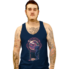Load image into Gallery viewer, Daily_Deal_Shirts Tank Top, Unisex / Small / Navy Space Cowboy Contemplation