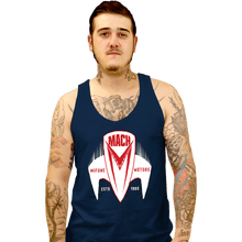 Load image into Gallery viewer, Daily_Deal_Shirts Tank Top, Unisex / Small / Navy Mach 5 Mifune Motors