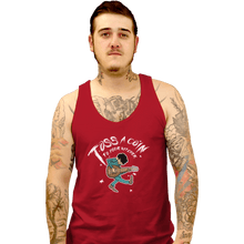 Load image into Gallery viewer, Shirts Tank Top, Unisex / Small / Red Toss A Coin Pilgrim