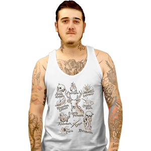 Shirts Tank Top, Unisex / Small / White Magic Spell notes