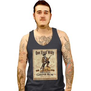Daily_Deal_Shirts Tank Top, Unisex / Small / Dark Heather One Eyed Willy Rum