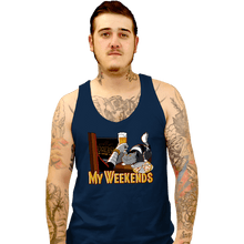 Load image into Gallery viewer, Daily_Deal_Shirts Tank Top, Unisex / Small / Navy My Weekends