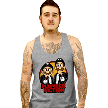 Load image into Gallery viewer, Secret_Shirts Tank Top, Unisex / Small / Sports Grey Plumber Fiction