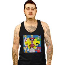 Load image into Gallery viewer, Daily_Deal_Shirts Tank Top, Unisex / Small / Black The Anime Heart Of A 90s Kid
