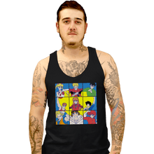 Load image into Gallery viewer, Daily_Deal_Shirts Tank Top, Unisex / Small / Black The Anime Heart Of A 90s Kid