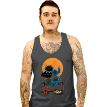 Load image into Gallery viewer, Daily_Deal_Shirts Tank Top, Unisex / Small / Charcoal Alien And Girl Gazing At The Moon
