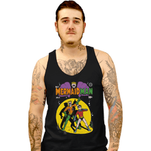 Load image into Gallery viewer, Shirts Tank Top, Unisex / Small / Black Mermaid Man