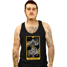 Load image into Gallery viewer, Secret_Shirts Tank Top, Unisex / Small / Black Tarot Lovers