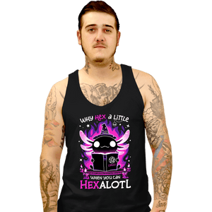 Daily_Deal_Shirts Tank Top, Unisex / Small / Black Axolotl Witching Hour