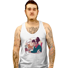 Load image into Gallery viewer, Daily_Deal_Shirts Tank Top, Unisex / Small / White Lo Fi Sketch & Coffee